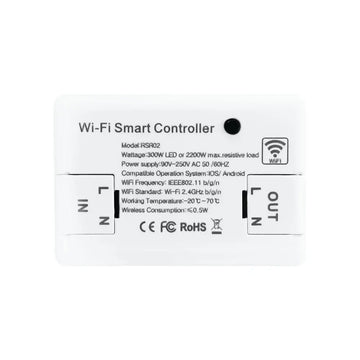 CNBINGO WiFi Smart Controller, 2200W Mini Module Wireless Switch for Most Appliances, Smart Light Switch Work with Alexa/Google Home Smart Life App Control Timer Switch (Pack of 2) - Imported from UK